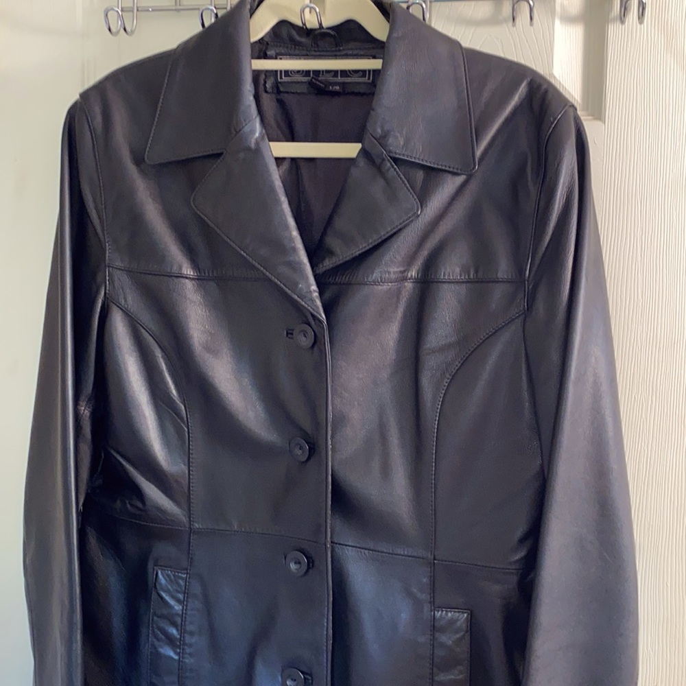 JLC Jacket SZ L. Leather / Black / Lind NWOT